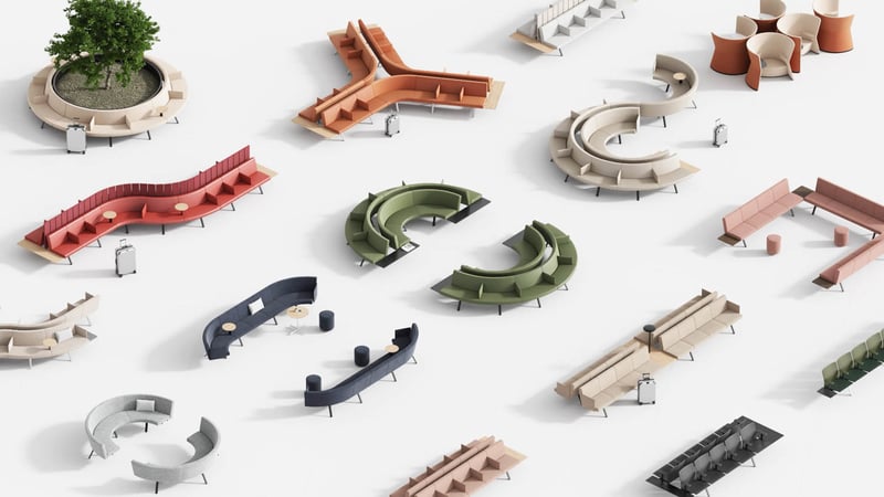Best of Year 2023 Contract Modular Sofa Winner: Bay System by Poltrona Frau (Photography by Poltrona Frau)