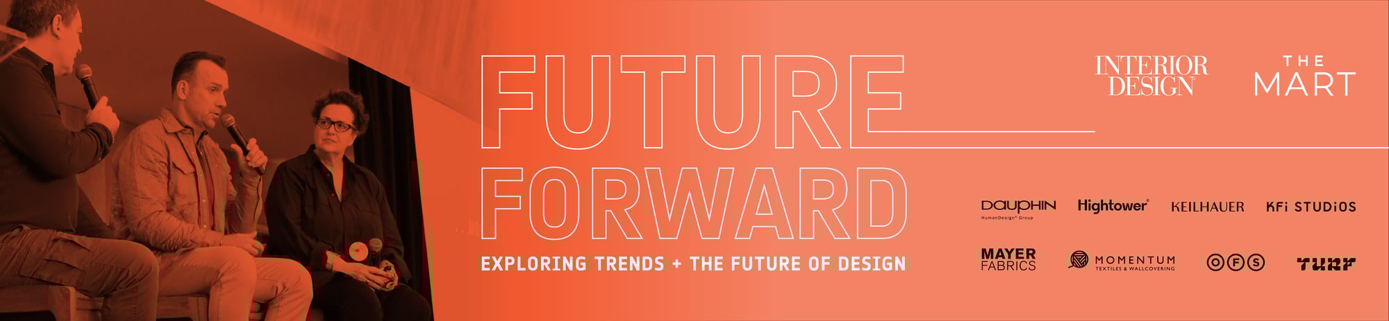 Future Forward event banner with sponsor logos Future Forward event banner with sponsor logos